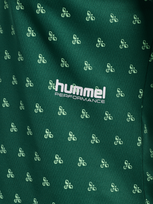 hmlPULSE AOP WORKOUT W T-SHIRT S/S, VERDANT GREEN, packshot