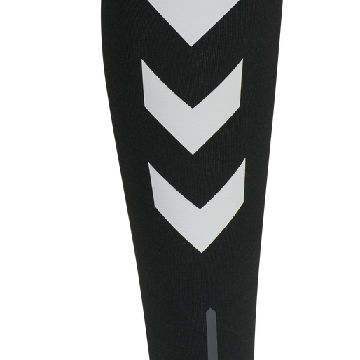 hmlTE MAJA MID WAIST COTTON TIGHTS, BLACK, packshot