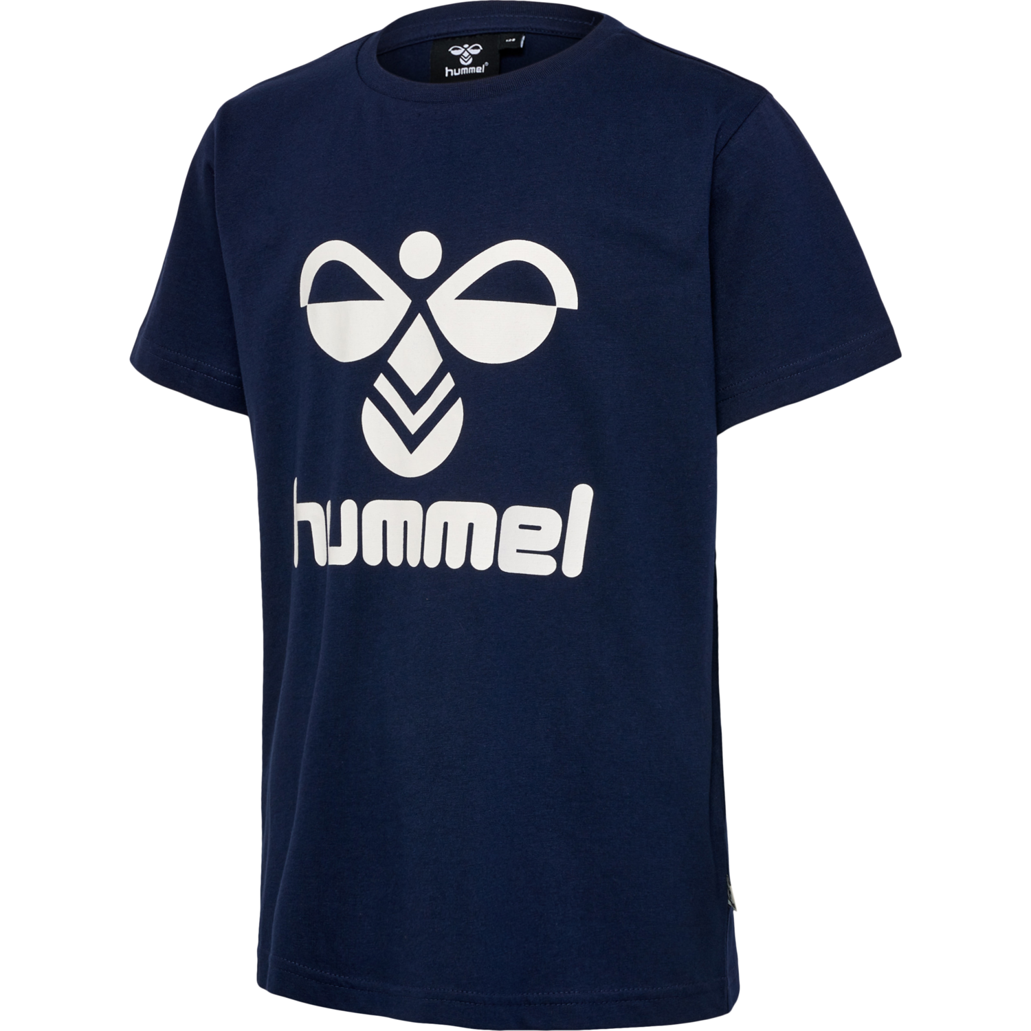 hmlTRES T-SHIRT S/S 2-PK, BLACK IRIS/GREY MELANGE, packshot