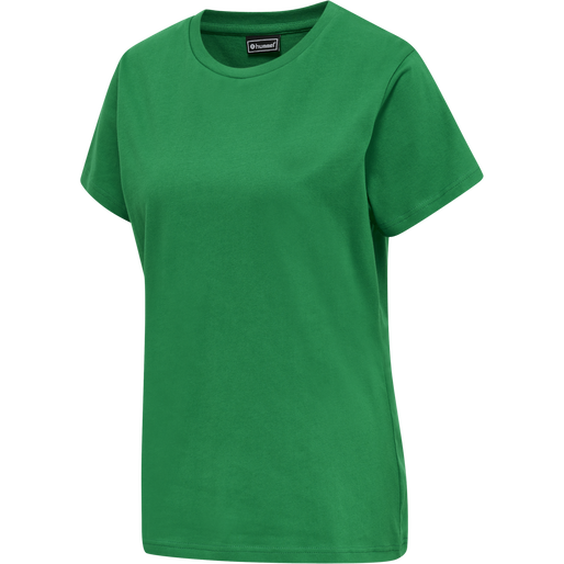 hmlRED BASIC T-SHIRT S/S WOMAN, JOLLY GREEN, packshot