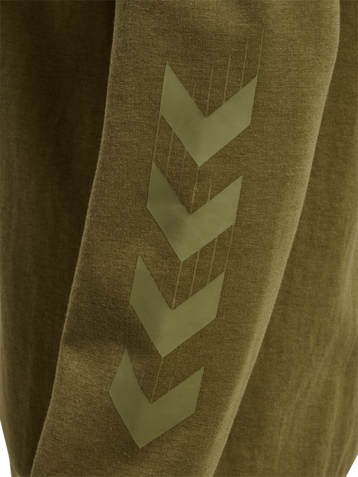 hmlTRAVEL SWEAT HOODIE, MILITARY OLIVE, packshot