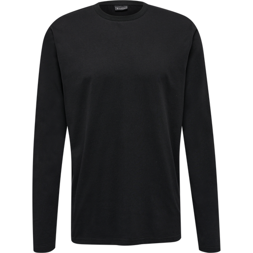 hmlRED HEAVY T-SHIRT L/S, BLACK, packshot