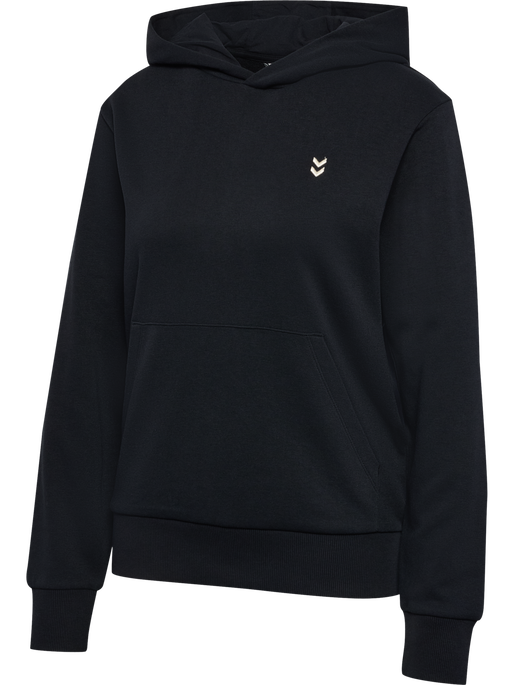 hmlPULSE W SWEAT HOODIE, BLACK, packshot