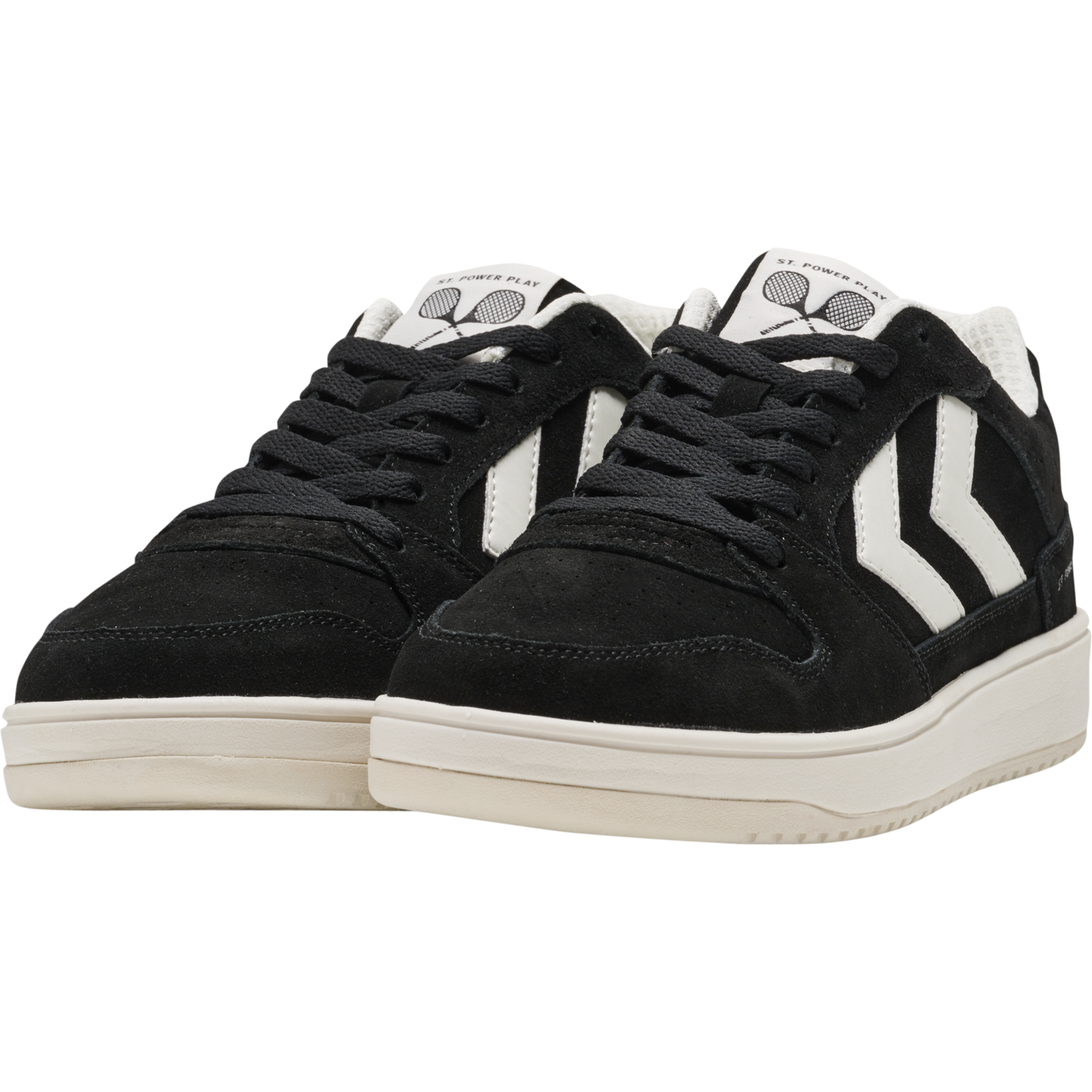 ST. POWER PLAY SUEDE, BLACK/WHITE, packshot