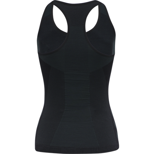 hmlCLEA SEAMLESS TOP, BLACK MELANGE, packshot