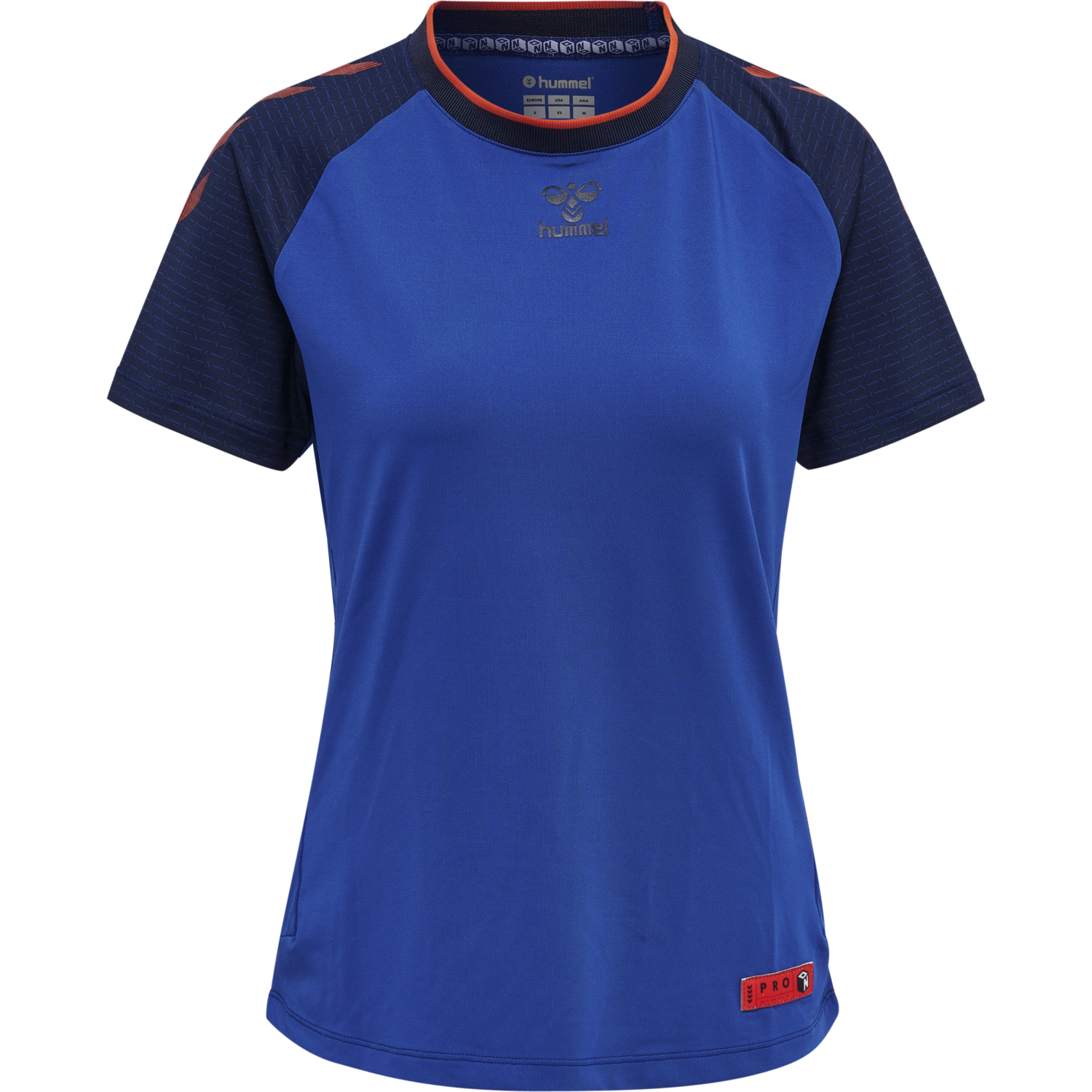 hmlPRO GRID GAME JERSEY S/S WO, SURF THE WEB/MARITIME BLUE, packshot