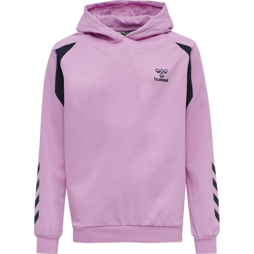 hmlACTION COTTON HOODIE KIDS, ORCHID, packshot