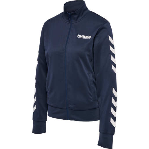 hmlLEGACY POLY WOMAN ZIP JACKET, BLUE NIGHTS hmlLEGACY POLY WOMAN ZIP JACKET, BLUE NIGHTS, packshot