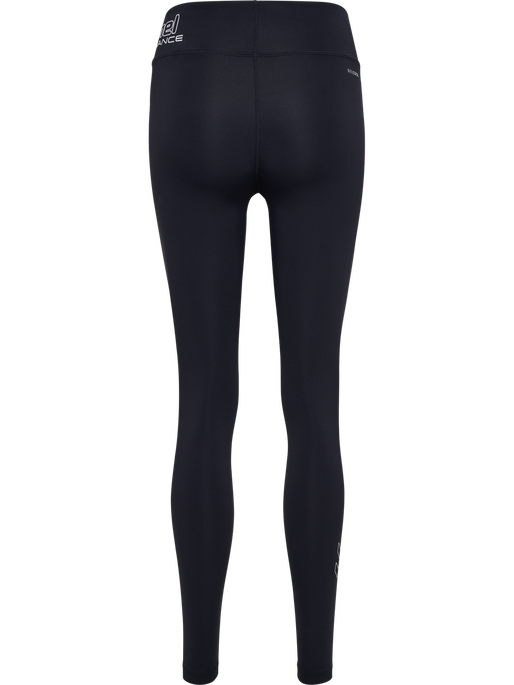 hmlTE FUNDAMENTAL MID WAIST TIGHTS, BLACK/WHITE, packshot