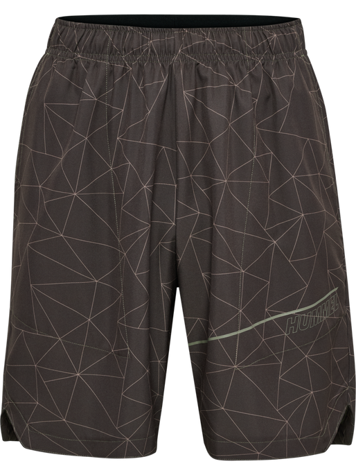 hmlCOURT AOP POCKET SHORTS, TURKISH COFFEE hmlCOURT AOP POCKET SHORTS, TURKISH COFFEE, packshot