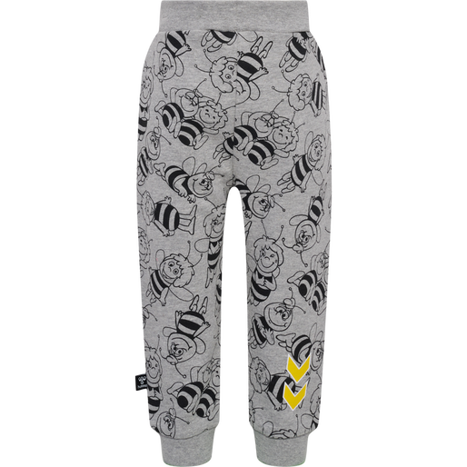 hmlMAYA AOP CREWSUIT, GREY MELANGE hmlMAYA AOP CREWSUIT, GREY MELANGE, packshot