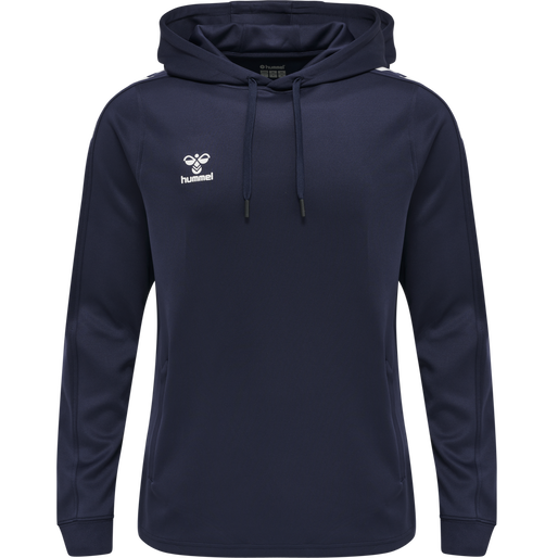 hmlCORE XK POLY SWEAT HOODIE, MARINE, packshot