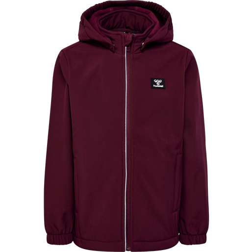 hmlMARS SOFTSHELL JACKET, WINDSOR WINE, packshot