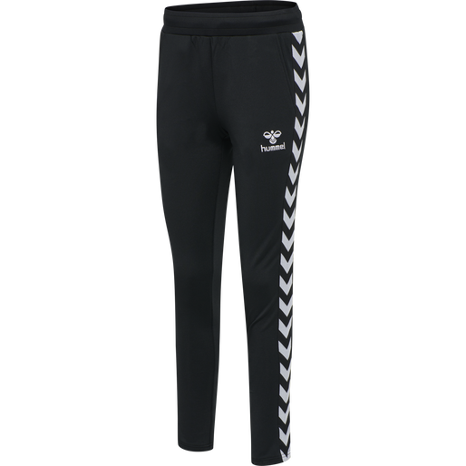 hmlNELLY 2.0 TAPERED PANTS, BLACK, packshot