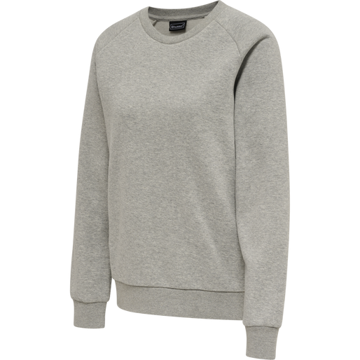hmlRED HEAVY SWEATSHIRT WOMAN, GREY MELANGE, packshot