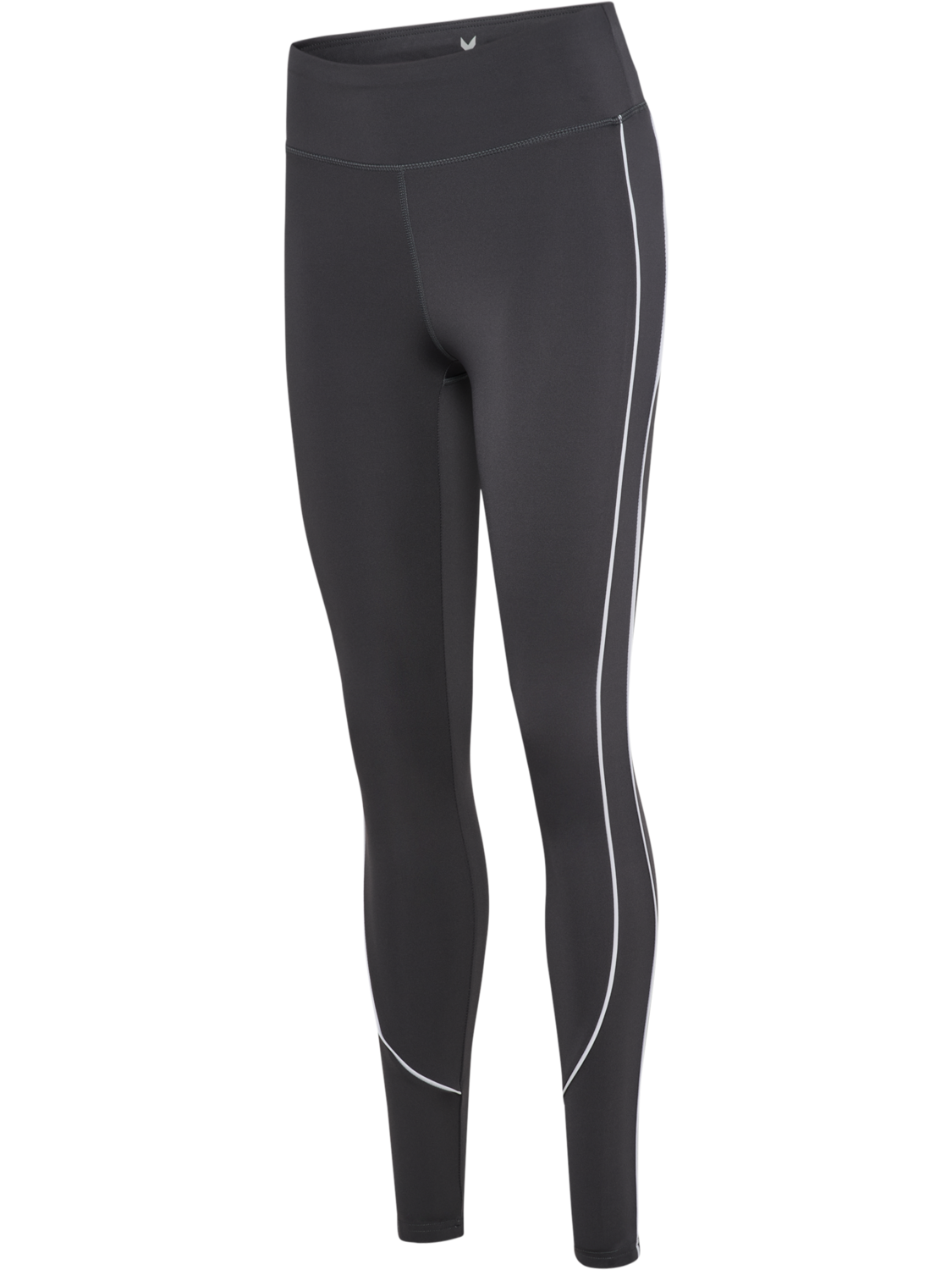 hmlPULSE PIPING MW TIGHTS, EBONY, packshot