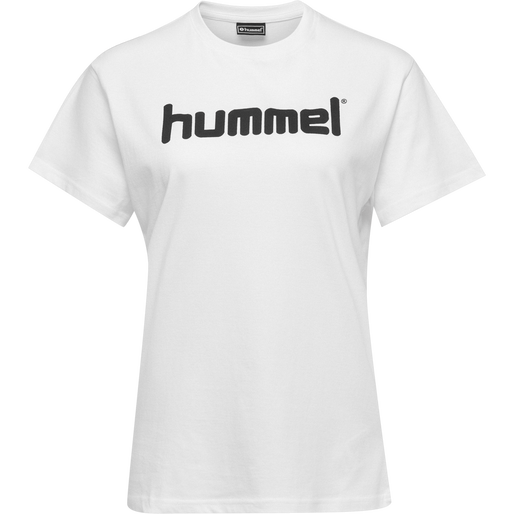 HMLGO COTTON LOGO T-SHIRT WOMAN S/S, WHITE, packshot