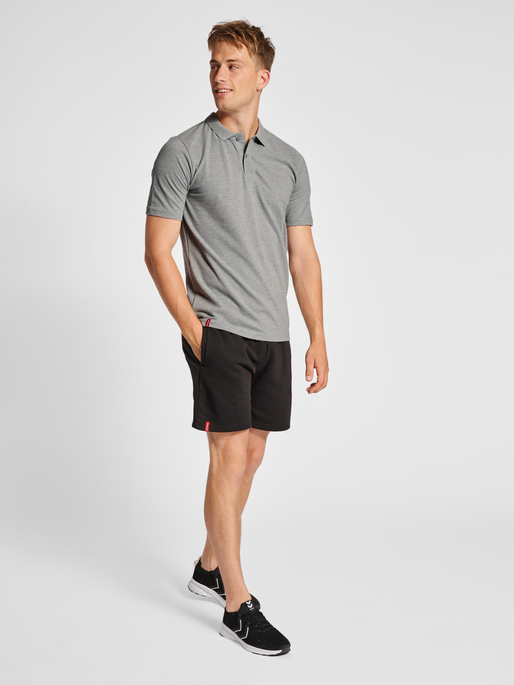 hmlRED CLASSIC POLO, GREY MELANGE, model