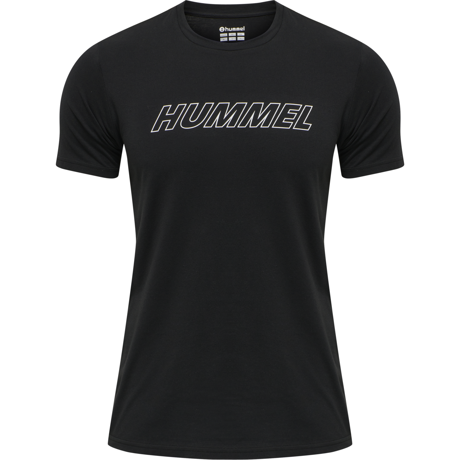 hmlTE CALLUM COTTON T-SHIRT, BLACK, packshot