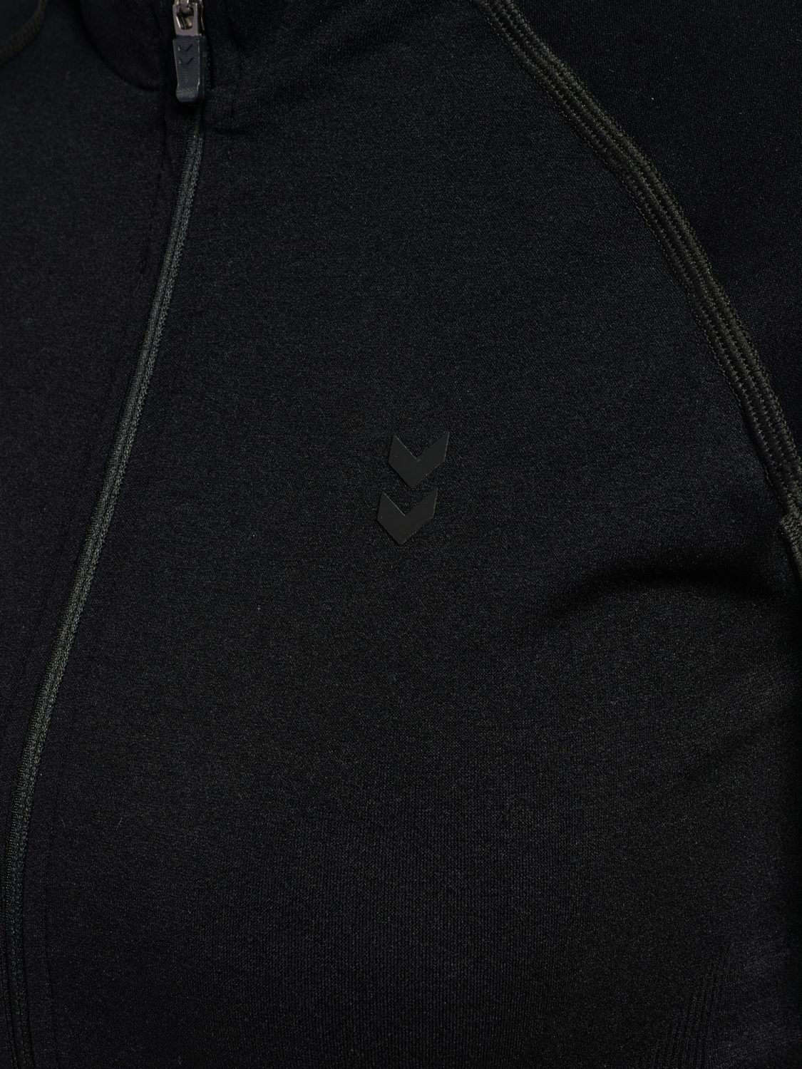 hmlFLOW ZIP BLOUSE, BLACK, packshot