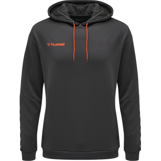 hmlAUTHENTIC POLY HOODIE, ASPHALT, packshot