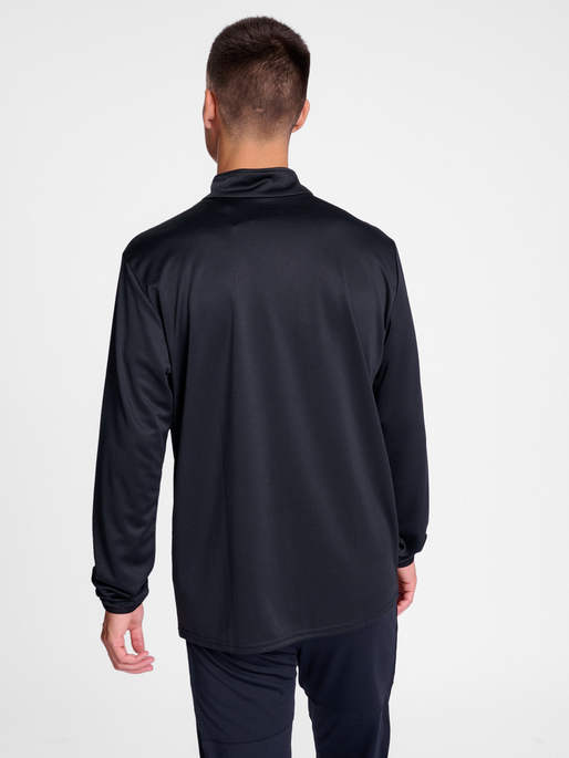 hmlESSENTIAL HALF-ZIP, BLACK, model