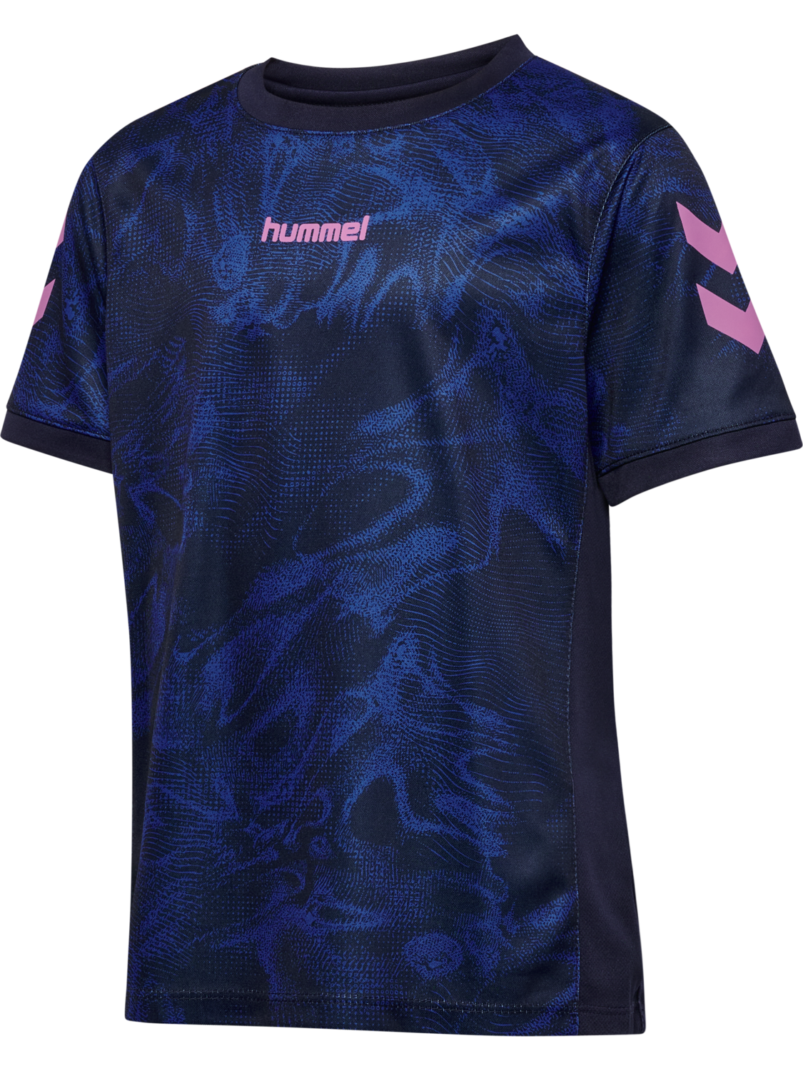 hmlBLAZE CLUB 26 GRAPHIC TEE KIDS, MARINE/DAZZLING BLUE, packshot
