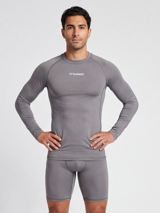 hmlBL PERFORMANCE TEE L/S, STEEL GRAY, model