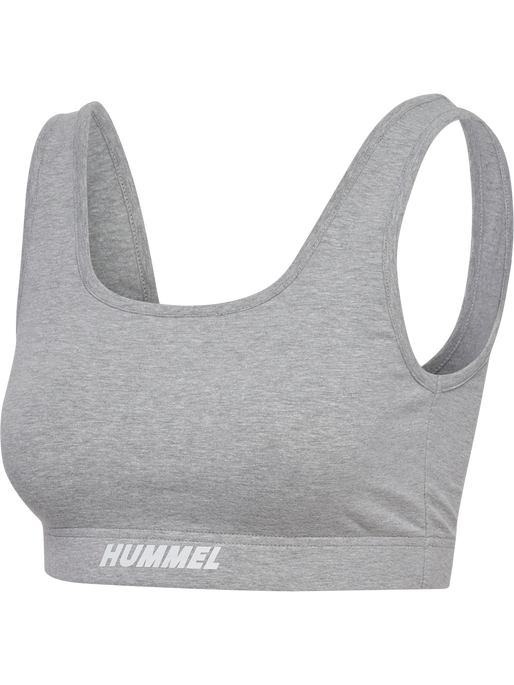 hmlELEMENTAL COTTON SPORTS TOP, GREY MELANGE hmlELEMENTAL COTTON SPORTS TOP, GREY MELANGE, packshot