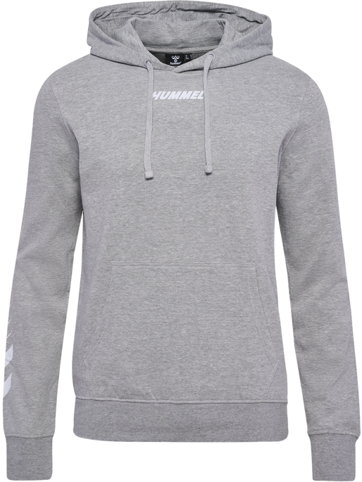 hmlELEMENTAL HOODIE, GREY MELANGE, packshot