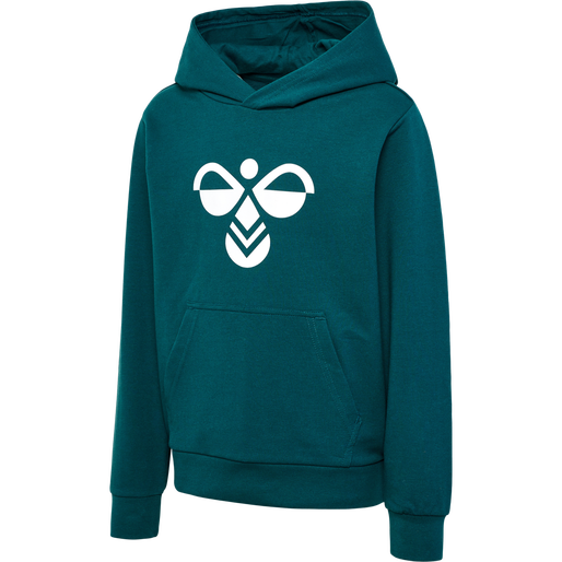 hmlCUATRO HOODIE, DEEP TEAL, packshot