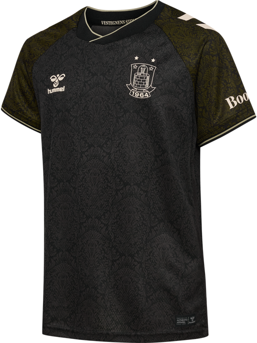 BIF 24/25 THIRD JERSEY S/S KIDS, CAVIAR/FIR GREEN BIF 24/25 THIRD JERSEY S/S KIDS, CAVIAR/FIR GREEN, packshot