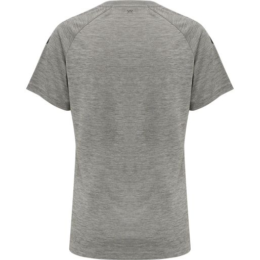 hmlCORE XK CORE POLY TEE  S/S WOMAN, GREY MELANGE hmlCORE XK CORE POLY TEE  S/S WOMAN, GREY MELANGE, packshot