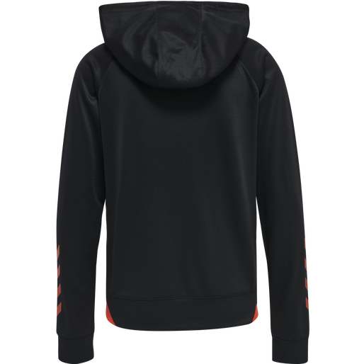 hmlGG12 ACTION ZIP HOODIE WOMAN, BLACK, packshot