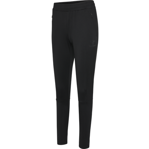 hmlSELBY TAPERED PANTS, BLACK, packshot