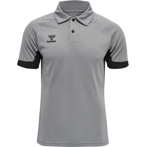 hmlLEAD FUNCTIONAL POLO, GREY MELANGE, packshot