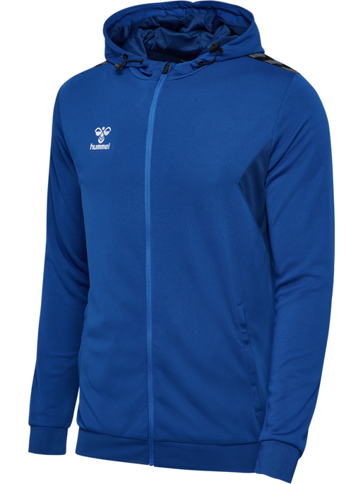hmlAUTHENTIC PL ZIP HOODIE, TRUE BLUE, packshot