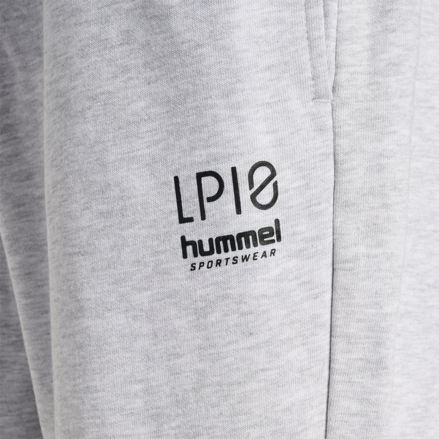 hmlLP10 LOOSE SWEATPANTS, LIGHT GREY MELANGE, packshot