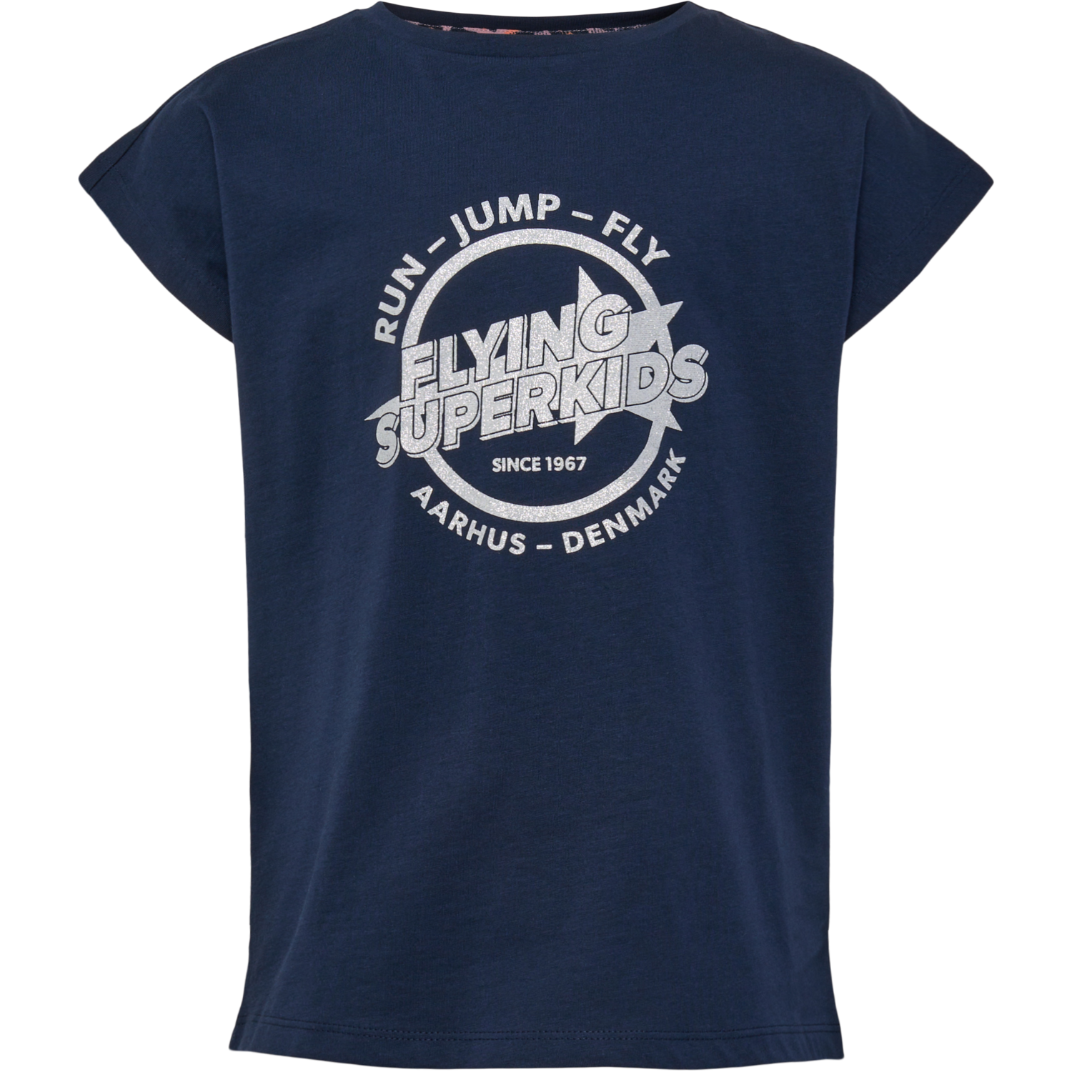 hmlFSK HOP T-SHIRT S/S, BLACK IRIS, packshot