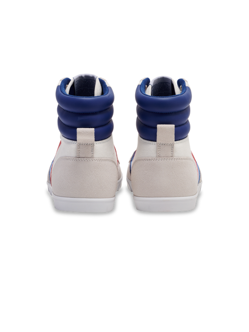 HUMMEL SLIMMER STADIL HIGH, WHITE/BLUE/RED/GUM, packshot