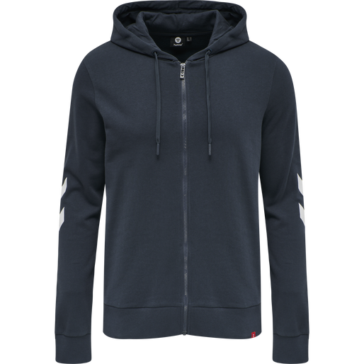hmlLEGACY ZIP HOODIE, BLUE NIGHTS, packshot