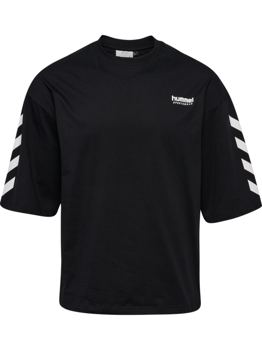 hmlOVERSIZED WILLY T-SHIRT SW, BLACK hmlOVERSIZED WILLY T-SHIRT SW, BLACK, packshot