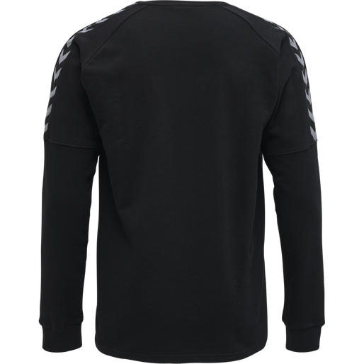 hmlAUTHENTIC TRAINING SWEAT, BLACK/WHITE hmlAUTHENTIC TRAINING SWEAT, BLACK/WHITE, packshot