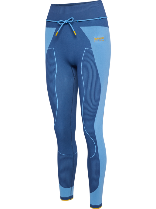 hmlSEAMLESS HIGH WAIST TIGHTS, DUTCH BLUE, packshot