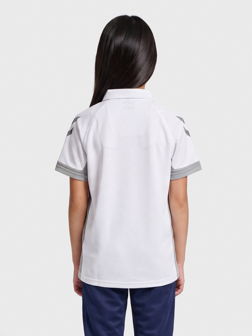 hmlLEAD FUNCTIONAL KIDS POLO, WHITE, model