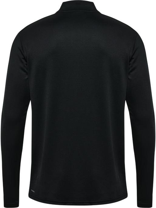 hmlACTIVE PL HALF ZIP, BLACK, packshot