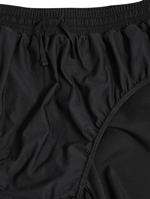 hmlRUN SHORTS, BLACK hmlRUN SHORTS, BLACK, packshot