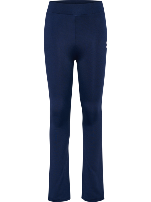hmlJR HIGH WAIST FLARED TIGHTS, BLACK IRIS, packshot
