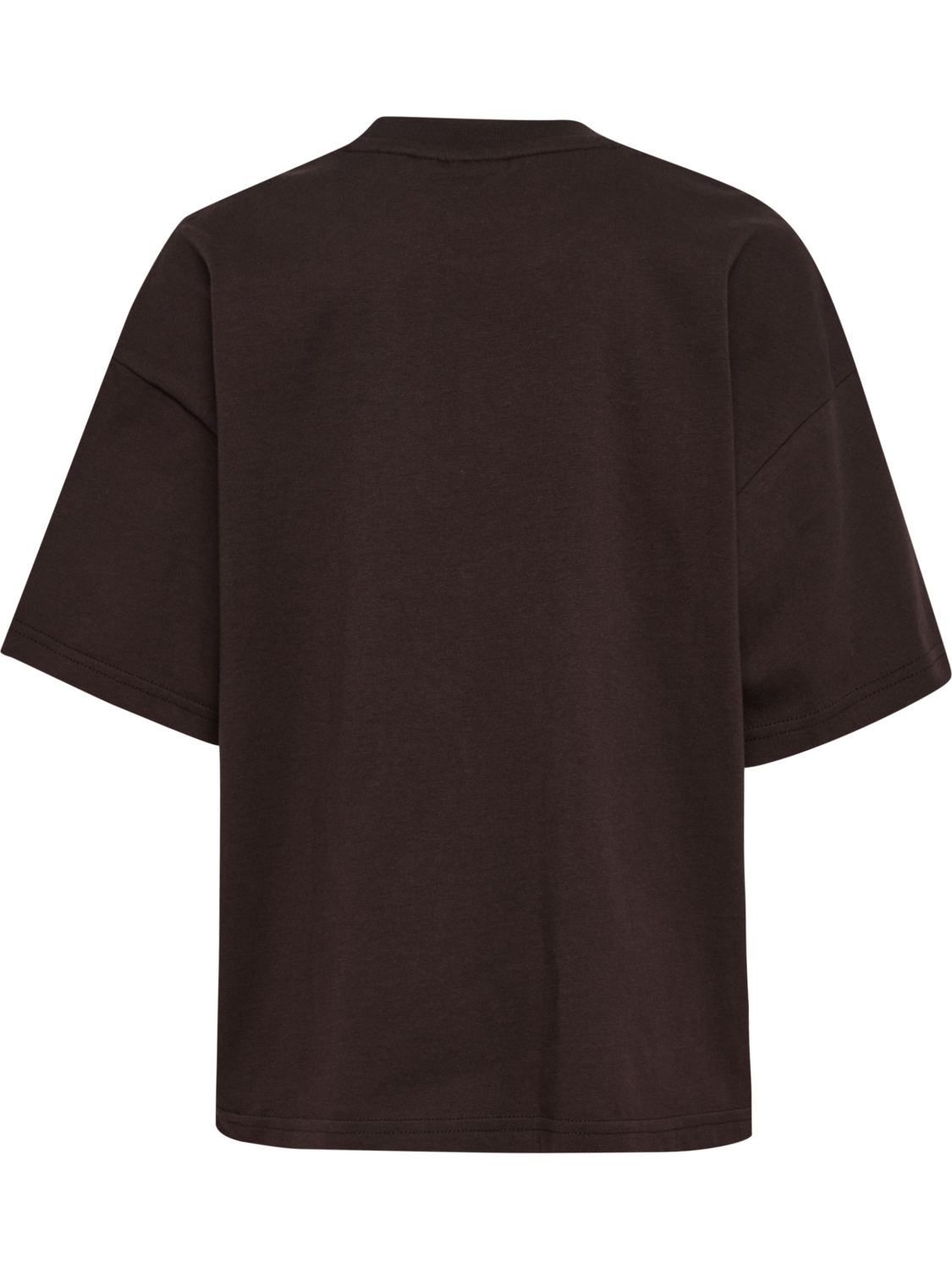 hmlJR SILLY S/S BOXY T-SHIRT SOLID, CHOCOLATE TORTE, packshot