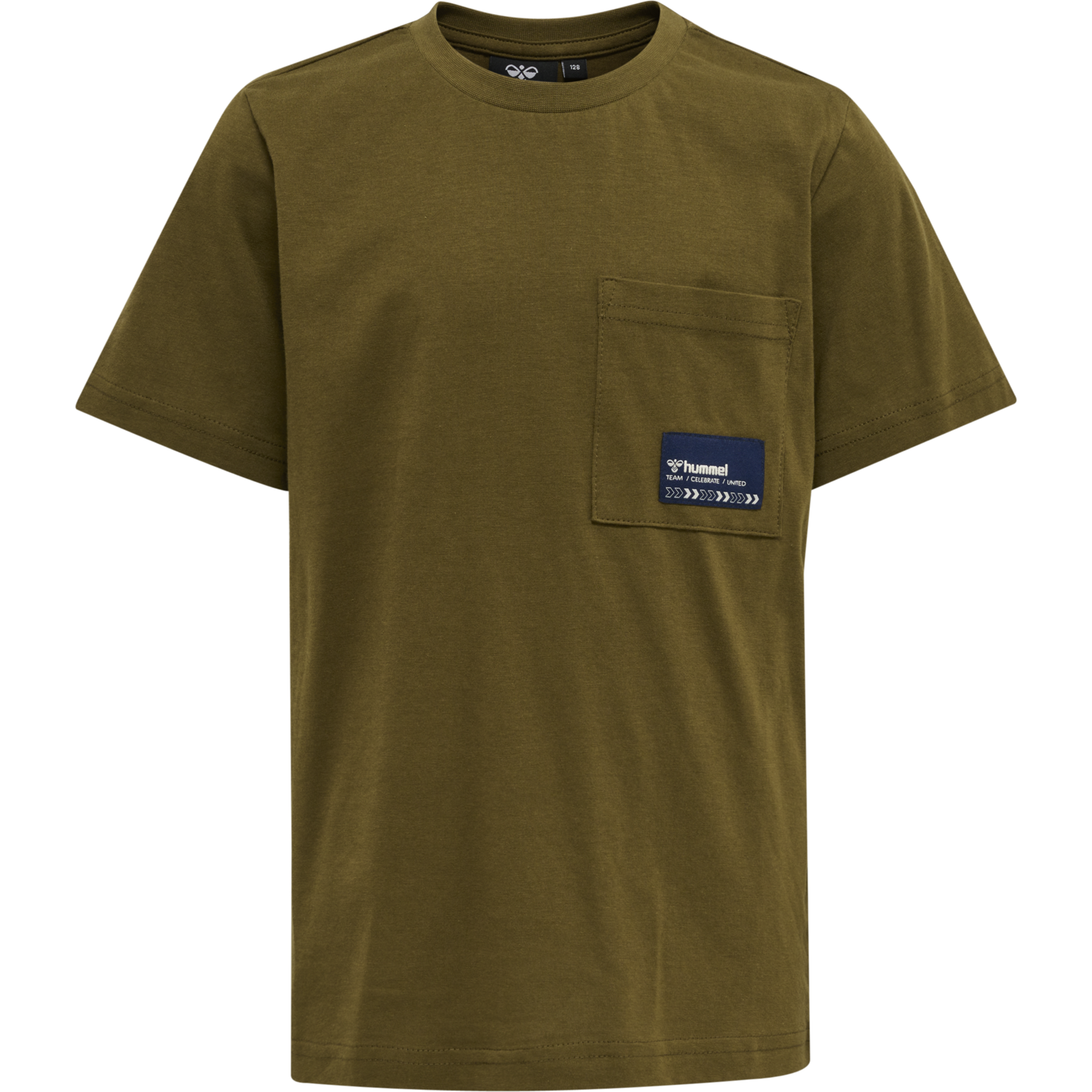 hmlROCKY T-SHIRT S/S, DARK OLIVE, packshot